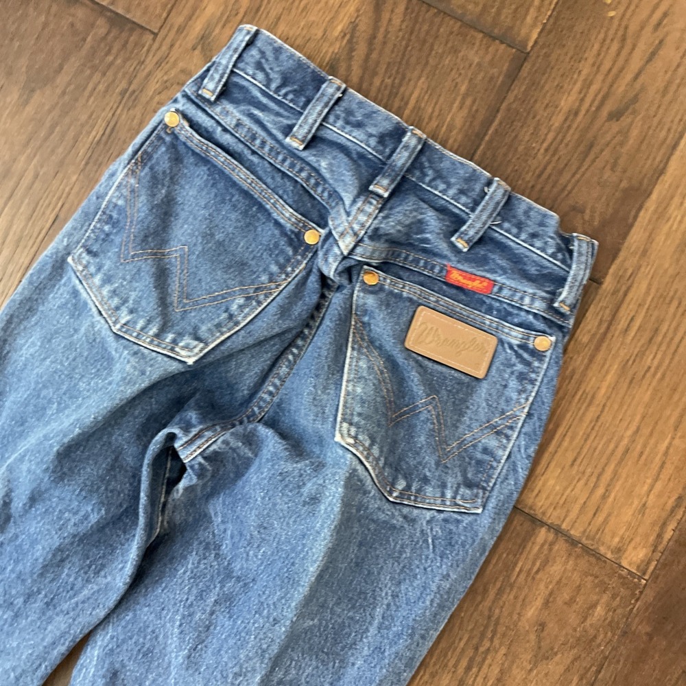 VTG Wrangler 14MWZG Jeans Womens 5X30 Blue Denim Straight Leg Made In USA - Picture 5 of 5